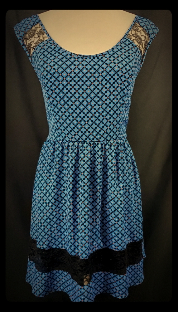 Bar lll Vintage Print Dress